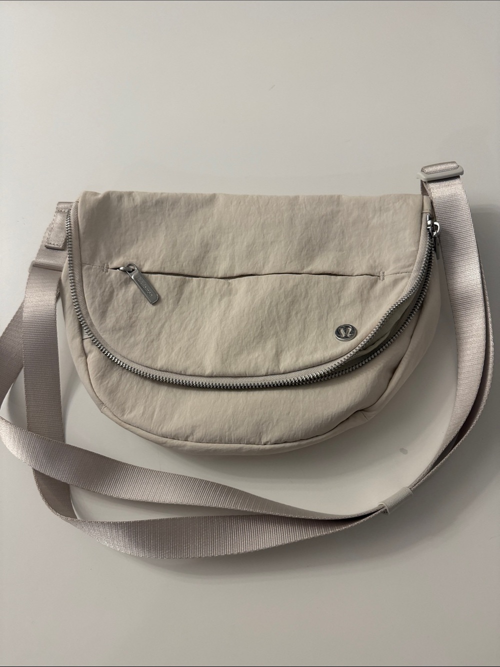 lululemon athletica Light Beige Crossbody Sling Bag